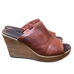 Timberland Women's Brown Wedge Sandals